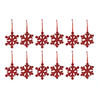 Slickblue Fir Wood Snowflake Ornament (Set of