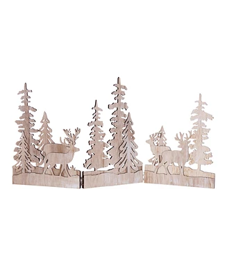 Slickblue Winter Forest Scene Trifold Display 23.75"l