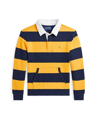 Polo Ralph Lauren Big BoysStriped Fleece Rugby Sweatshirt