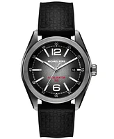 Michael Kors Men's Accelerator 2.0 Three-Hand Date Black Nylon and Silicone Watch 42mm