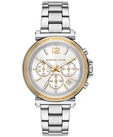 Michael Kors Women's Maren Chronograph Stainless Steel Watch 40mm - Silver