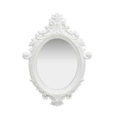 vidaXL Wall Mirror Castle Style 22"x29.9" White