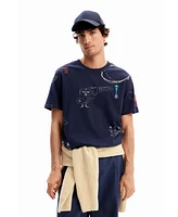 Desigual Men's Arrow illustration T-shirt