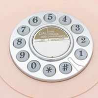 Gpo Retro 746DPBPN 746 Desktop Push Button Telephone - Carnation Pink