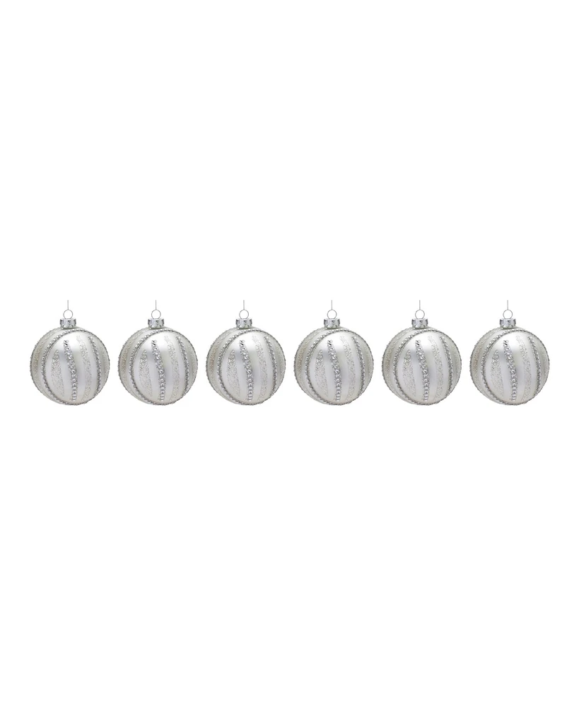 Slickblue Jewel Glass Ball Ornament (Set of 6)