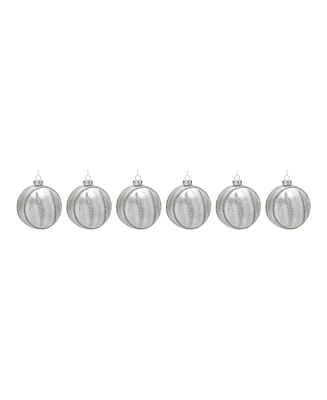 Slickblue Jewel Glass Ball Ornament (Set of 6)