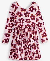 Epic Threads Girls Blurred Floral-Print Skater Dress, Created for Macy's