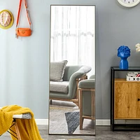 Streamdale Furniture 3rd Gen Grey Solid Wood Full-Length Mirror for Home, Stores, and More