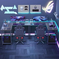 Streamdale Furniture L Shaped Gaming Desk