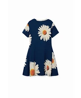 Desigual Girls Girls's Short ribbed daisy dress