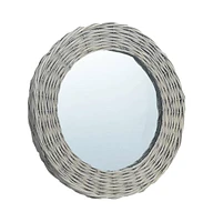 vidaXL Mirror 15.7" Wicker