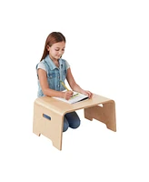 ECR4Kids Bentwood Lap Desk with Handles, Natural