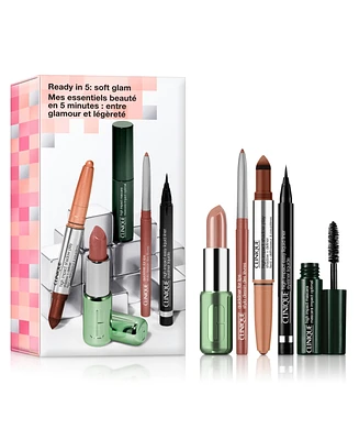 Clinique 5-Pc. Ready In 5: Soft Glam Makeup Gift Set for Eyes & Lips