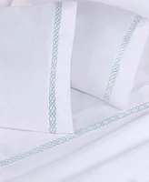 Superior Egyptian Cotton 1000 Thread Count Embroidered Bed Sheet Set