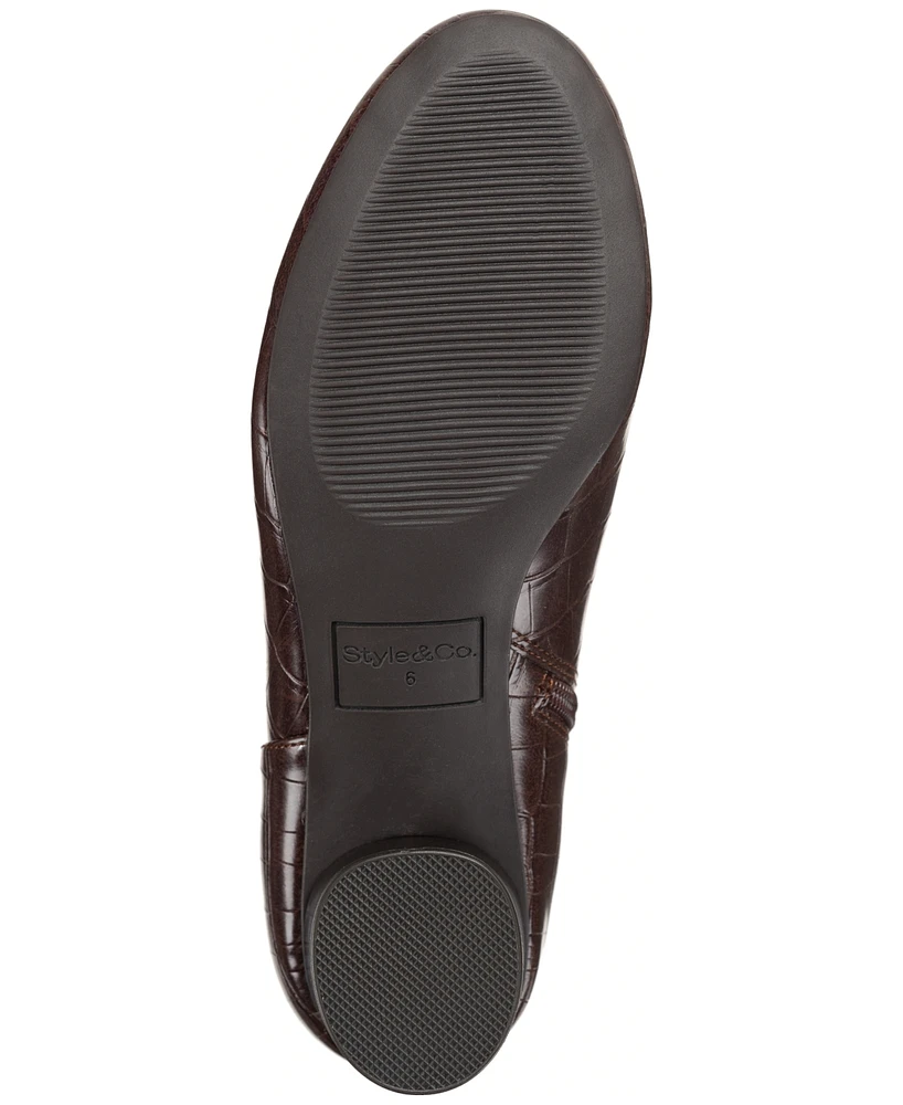 Style & Co Women's Aislaa Block Heel Ankle Booties, Created for Macy's