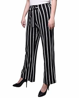 Ny Collection Wide Leg Grommet Pants