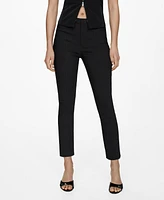 Mango Women's Crop Skinny Pants