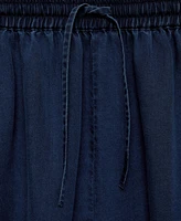 Mango Women's Elastic Waist Lyocell Shorts