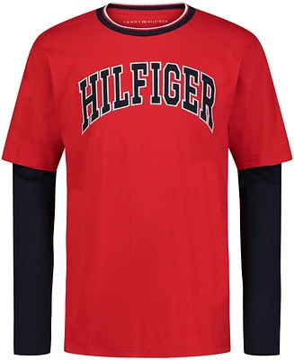 Tommy Hilfiger Little Boys Motif Long Sleeve Tee