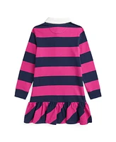 Polo Ralph Lauren Toddler and Little Girls Striped Cotton Jersey Rugby Dress