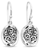 Devata Bali Filigree Earrings in Sterling Silver