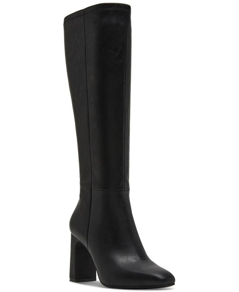 Madden Girl Wisee Block-Heel Knee-High Dress Boots