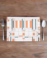 Kaf Home Frank Lloyd Wright Printed Placemats, Set of 4