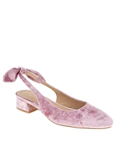 BCBGeneration Women's Torna Velvet Slingback Block Heel Pumps