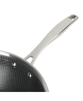 Kenmore Elite Luke Triply Hybrid Stainless Steel Wok W/Lid