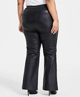 I.n.c. International Concepts Plus Faux-Leather Pants, Created for Macy's