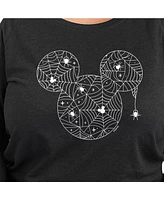 Hybrid Apparel Trendy Mickey Spiderweb Plus Graphic T-shirt