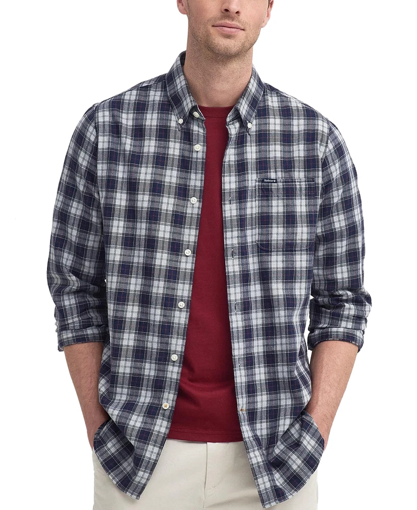 Barbour Men's Lanark Tailored-Fit Tartan Button-Down Twill Shirt