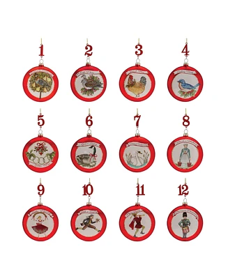 Slickblue Twelve Days of Christmas Ornament (Set of 12)