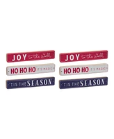 Slickblue Christmas Sentiment Sign (Set of 6)