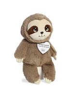 Aurora Small Sammy Sloth Precious Moments Inspirational Plush Toy Brown 8.5"