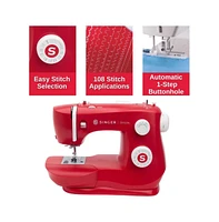 Simple 3337 Sewing Machine - Red