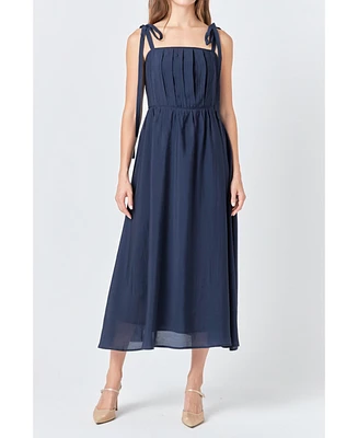endless rose Women's Pleated Midi Dress