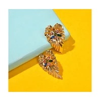 Sohi Women's Heart Drop Earrings