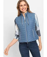 Olsen Women's Quilted Zip Front Vest