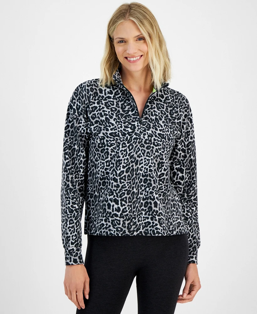 Id Ideology Women's Comfort Animal-Print Top, Created for Macy's