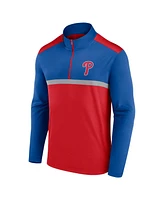 Fanatics Men's Red Philadelphia Phillies Unstoppable Quarter-Zip Top