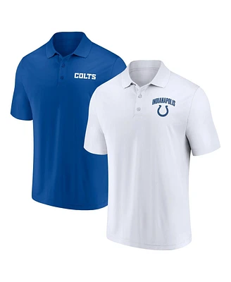 Fanatics Men's Indianapolis Colts Lockup Two-Pack Polo Shirt Set