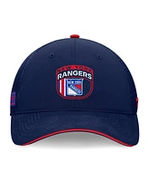 Fanatics Men's Navy New York Rangers 2024 Nhl Draft on Stage Trucker Adjustable Hat