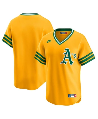 Nike Men's Gold Oakland Athletics Cooperstown Collection Limited Jersey