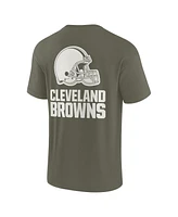 Fanatics Men's and Women's Olive Cleveland Browns Elements Super Soft Short Sleeve T-Shirt