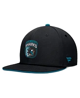 Fanatics Men's Black San Jose Sharks 2024 Nhl Draft Snapback Hat