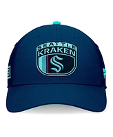 Fanatics Men's Deep Sea Blue Seattle Kraken 2024 Nhl Draft Flex Hat