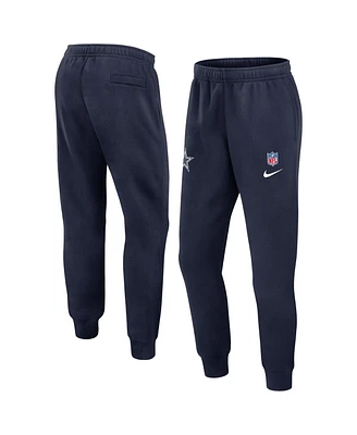 Nike Men's Navy Dallas Cowboys 2024 Sideline Club Fleece Pants