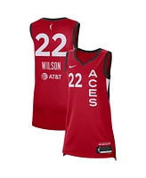Nike Men's and Women's A'ja Wilson Red Las Vegas Aces Rebel Edition Player Jersey