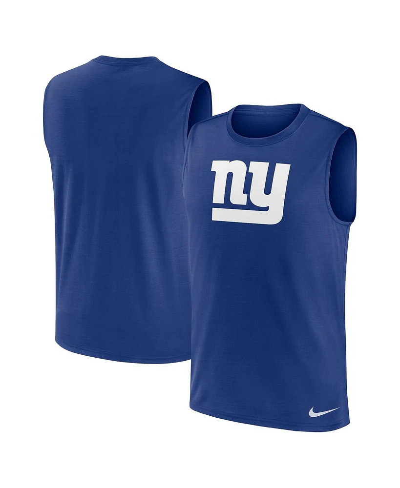 Nike Men's Royal New York Giants Blitz Legend Muscle Perform Tank Top